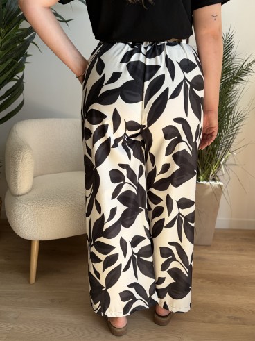 Pantalon fluide Alice noir grande taille