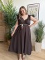 Robe longue Élise marron Robe longue Élise marron