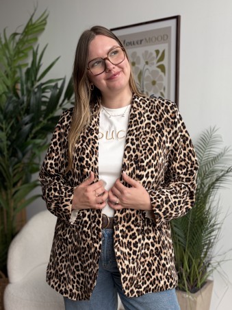 Blazer Léopard grande taille