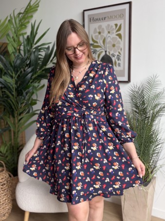 Robe Léonie fleurie grande taille
