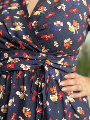 Robe Léonie fleurie grande taille