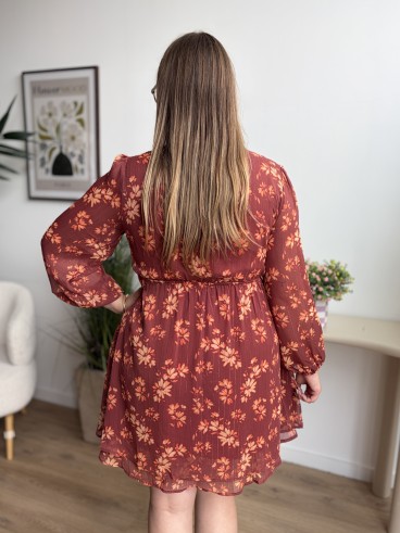 Robe Clémence fleurie grande taille