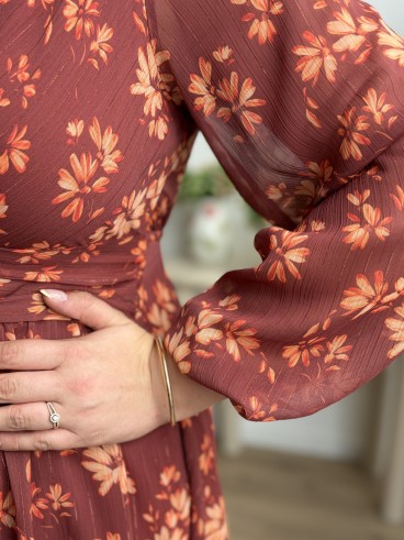 Robe Clémence fleurie grande taille