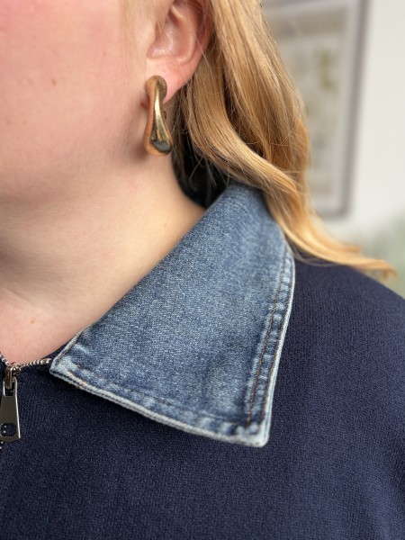 Gilet camionneur col jean