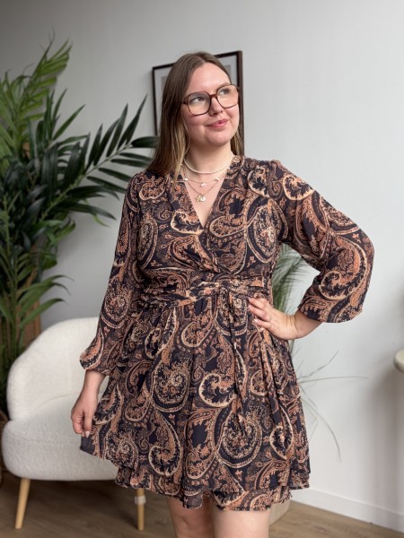 Robe courte Camille imprimée