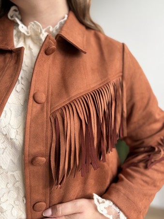 Veste à franges Western