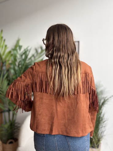 Veste à franges Western - grande taille