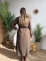 Robe longue Juliette vert kaki