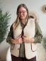 Gilet sans manches effet mouton écru Gilet sans manches effet mouton écru