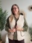 Gilet sans manches effet mouton écru Gilet sans manches effet mouton écru
