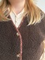 Gilet sans manches effet mouton chocolat Gilet sans manches effet mouton chocolat
