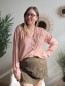 Blouse Pauline fleurie vieux rose Blouse Pauline fleurie vieux rose