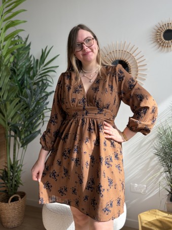 Robe fleurie Manon - grande taille