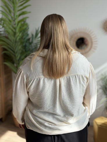 Blouse Alix blanche - grande taille