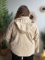 Trench court à capuche beige Trench court à capuche beige