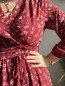 Robe fleurie Élodie rouge