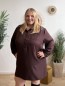 Robe chemise Éléonore col victorien marron Robe chemise Éléonore col victorien marron
