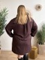 Robe chemise Éléonore col victorien marron Robe chemise Éléonore col victorien marron