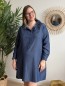 Robe chemise Éléonore col victorien effet jean