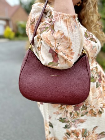 Sac à main arrondi Méryl rouge