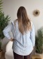 Blouse rayée brodée Alba bleu clair Blouse rayée brodée Alba bleu clair