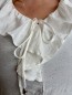 Blouse Lison à volants et paillettes blanche Blouse Lison à volants et paillettes blanche
