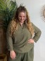 Blouse à col victorien Agathe vert kaki Blouse à col victorien Agathe vert kaki