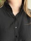 Blouse à col victorien Agathe noire Blouse à col victorien Agathe noire