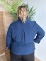 Blouse à col victorien Agathe bleue Blouse à col victorien Agathe bleue