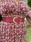 Robe longue bordeaux chevrons Lana Robe longue bordeaux chevrons Lana