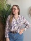 Blouse Louison motif aquarelle violet Blouse Louison motif aquarelle violet