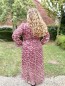 Robe longue bordeaux chevrons Lana Robe longue bordeaux chevrons Lana
