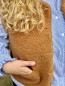 Gilet bouclette sans manches brique marron Suzie