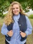 Gilet bouclette sans manches bleu marine Suzie