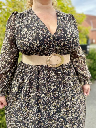 Ceinture élastique beige Joyce