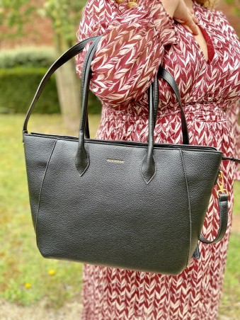 Sac vinyl avec pochette Hope noir