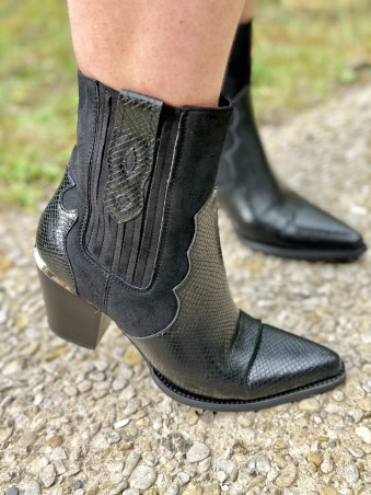 Bottines Santiags Noir