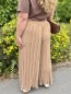 Pantalon fluide plissé palazzo Lexie camel