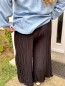 Pantalon fluide plissé palazzo Lexie noir