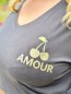 Tee shirt noir amour cerise Dayna Tee shirt noir amour cerise Dayna