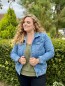 Veste bleu clair en jeans Abby