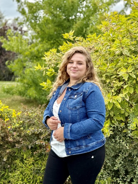 Veste bleu foncé en jeans Abby