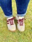 Baskets beige et bordeaux June