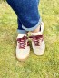 Baskets beige et bordeaux June