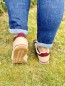 Baskets beige et bordeaux June