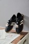 Baskets fleurs tricot noir Cassie