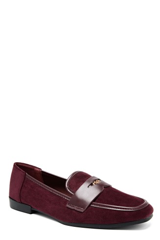 Mocassins velours bordeaux Kayla