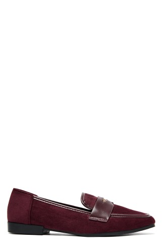 Mocassins velours bordeaux Kayla