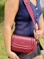 Sac à main arrondi April bordeaux