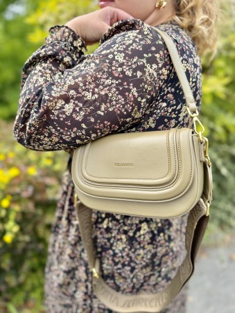 Sac à main arrondi April kaki